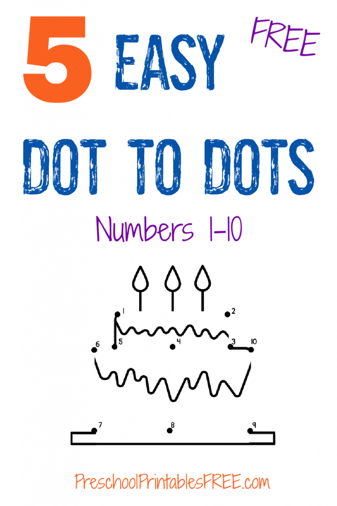 Easy dot to dot printables numbers