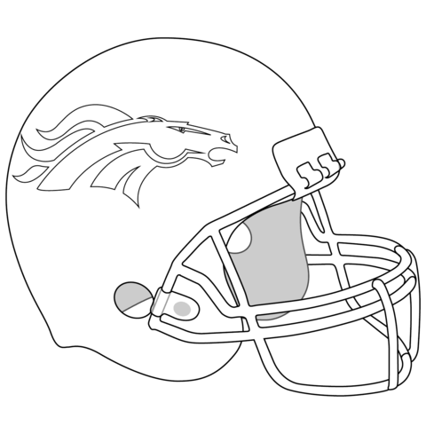 Denver broncos helmet coloring page free printable coloring pages