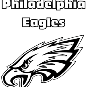 Philadelphia eagles coloring pages printable for free download