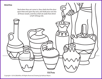 Coloring oil pots