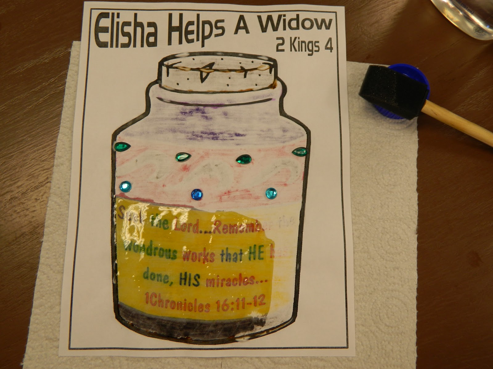Hands on bible teacher elisha and the widow