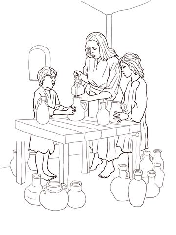 Elisha helps widow coloring page from prophet elisha category select from â bible crafts sunday school sunday school coloring sheets bible coloring pages