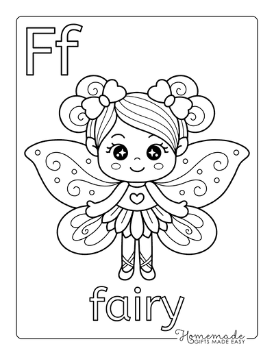 Beautiful fairy coloring pages free printables