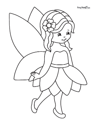 Fairy coloring pages