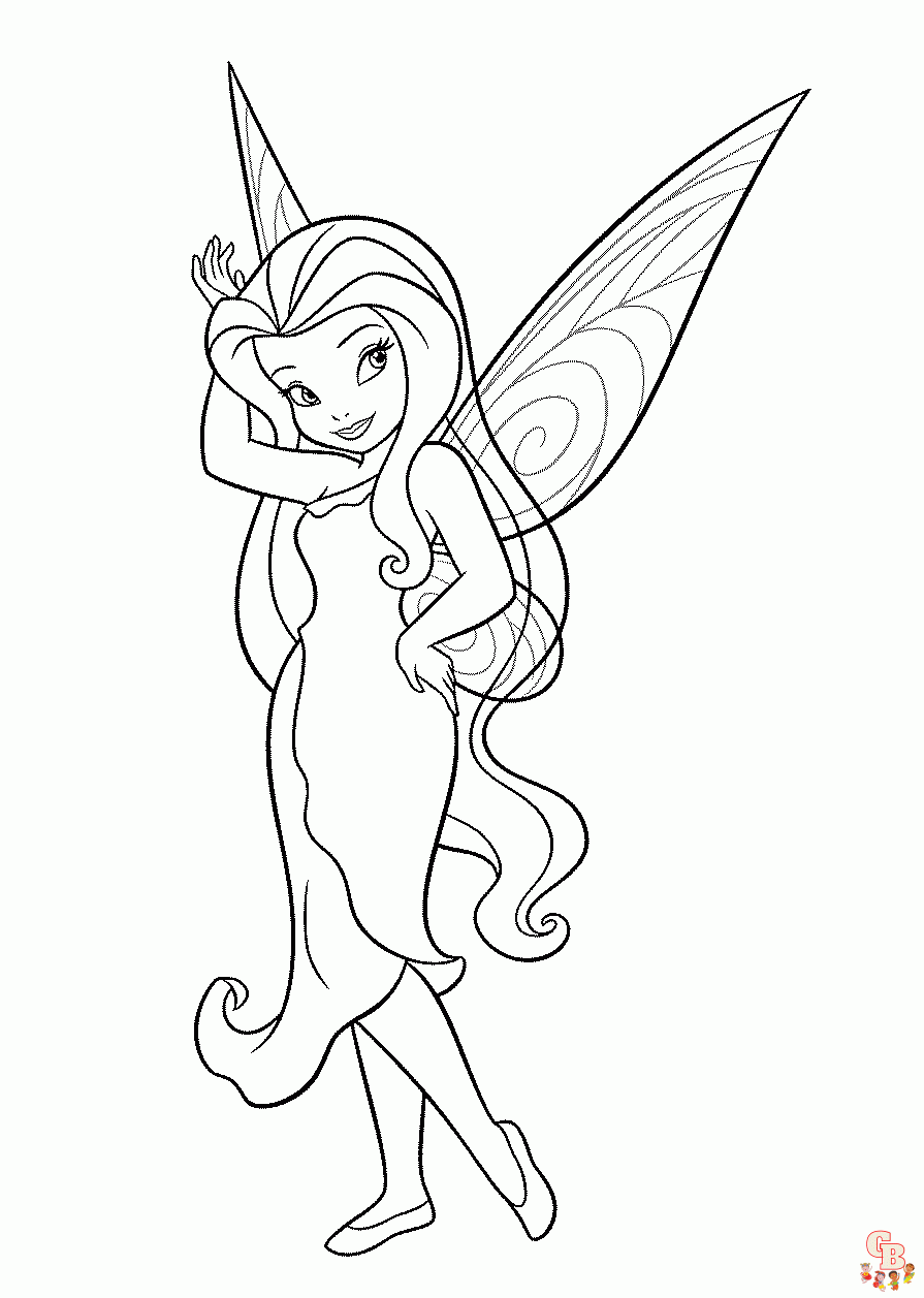 Beautiful fairy coloring pages printable free and easy