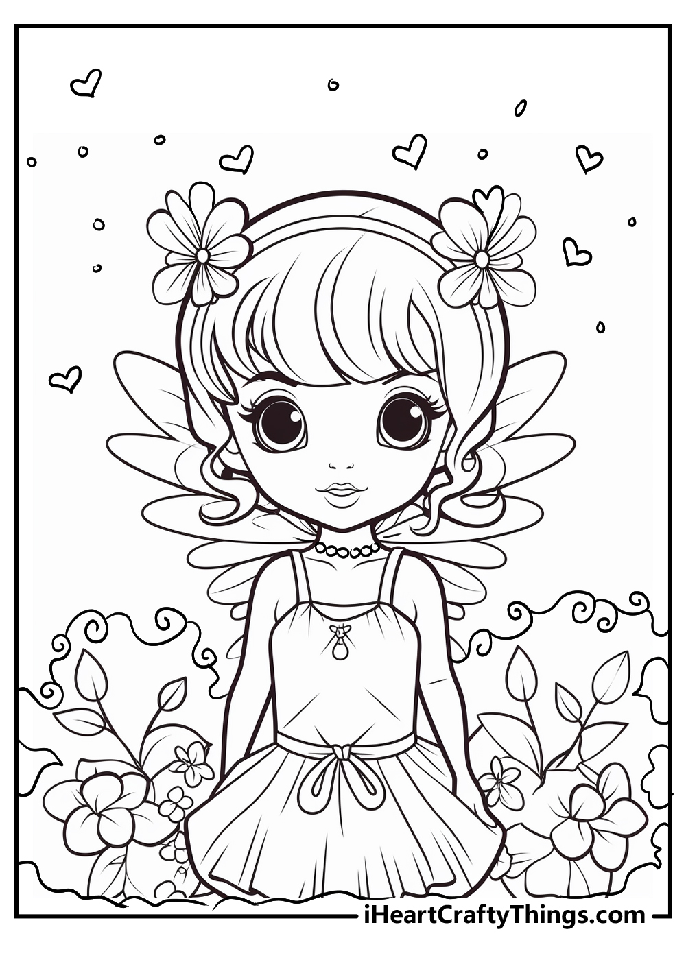 Printable fairy coloring pages updated