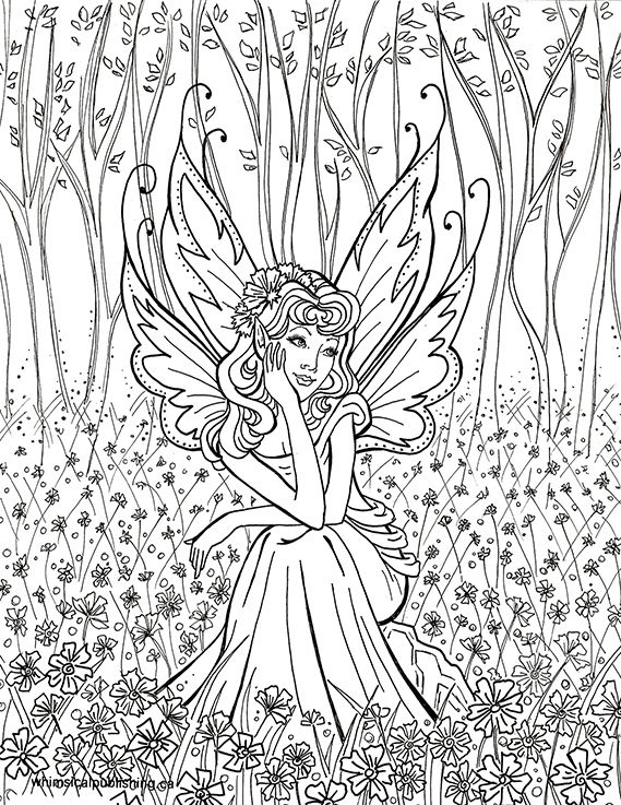 Free colouring pages fairy coloring pages free adult coloring pages fairy coloring