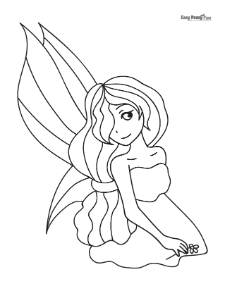 Fairy coloring pages