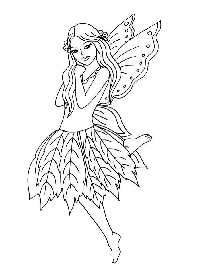 Coloring pages free flying fairy coloring pages