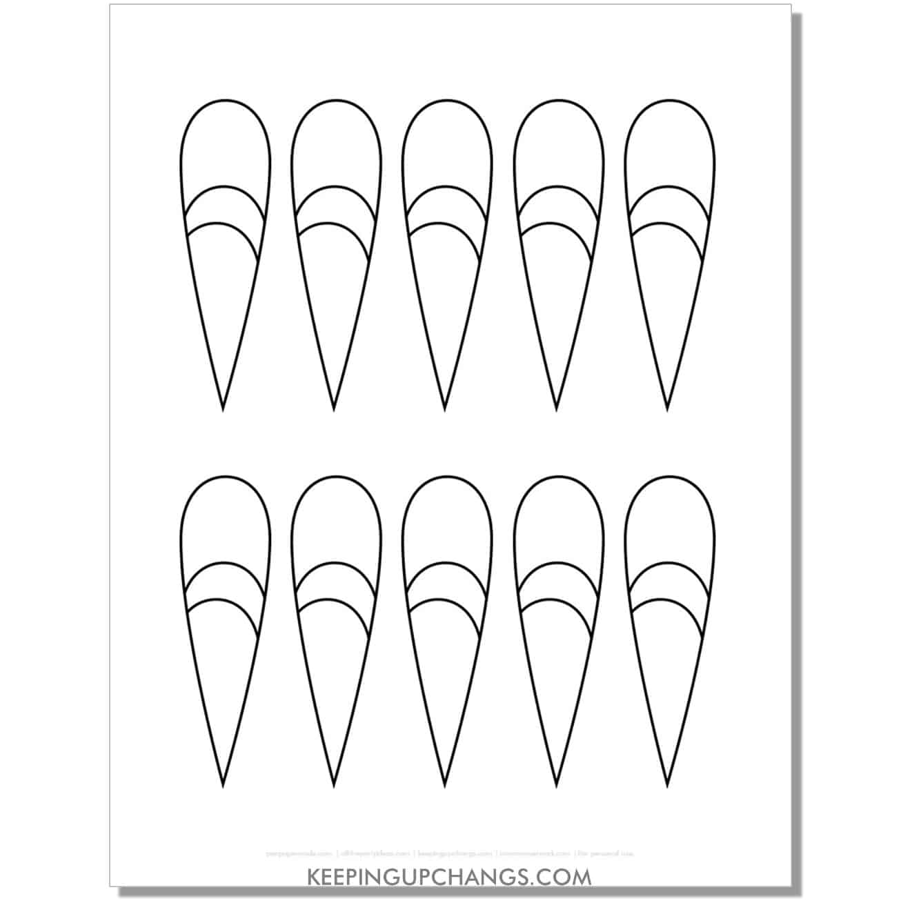 Best free printable feather outlines templates stencils top downloads