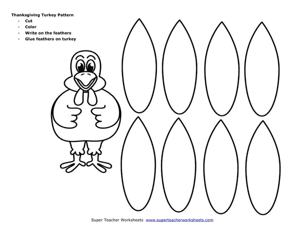 Free printable thanksgiving turkey pattern â