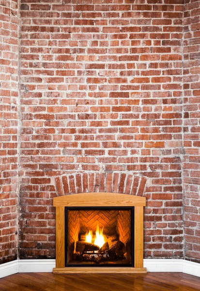 Brick wall fireplace texture royalty