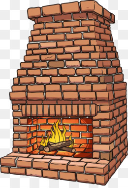 Brick fireplace png