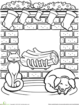 Christmas fireplace worksheet education free christmas coloring pages christmas coloring pages coloring pages