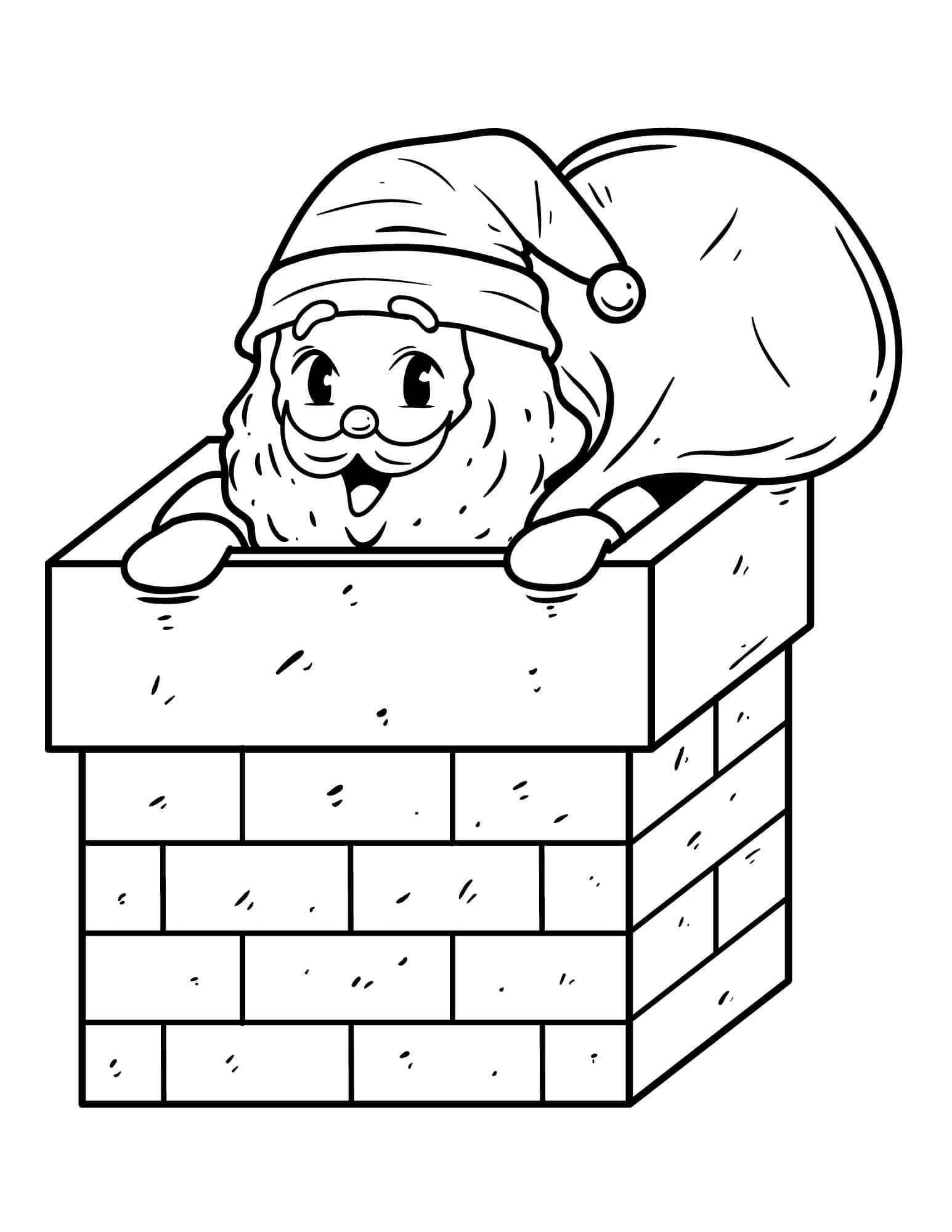 Cheerful christmas coloring pages for kids and adults