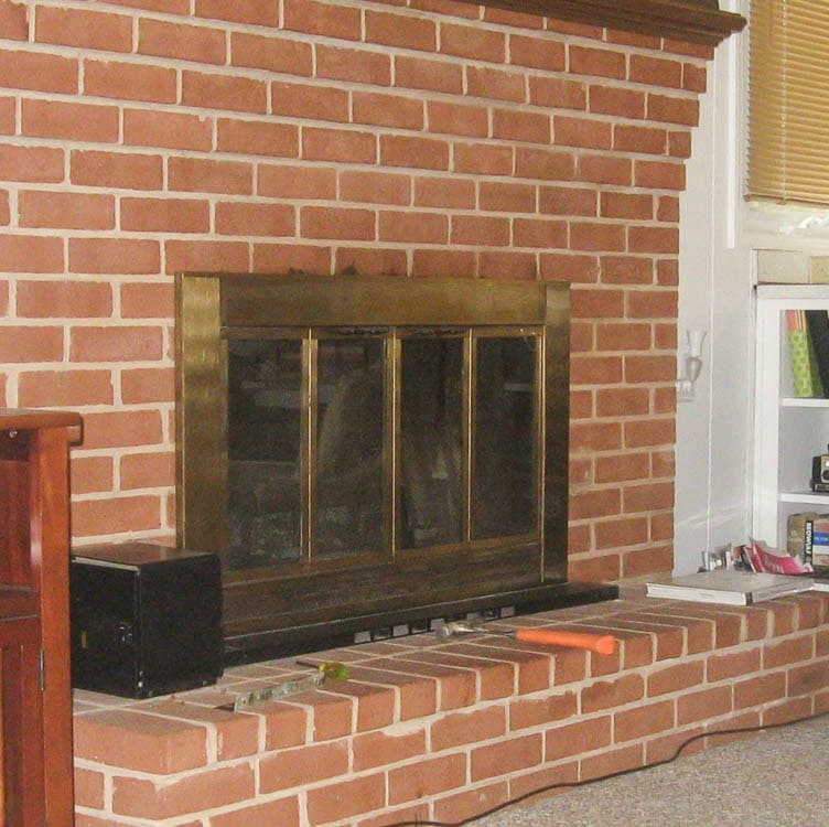 How to paint a brick fireplace the right way