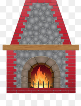 Brick fireplace png
