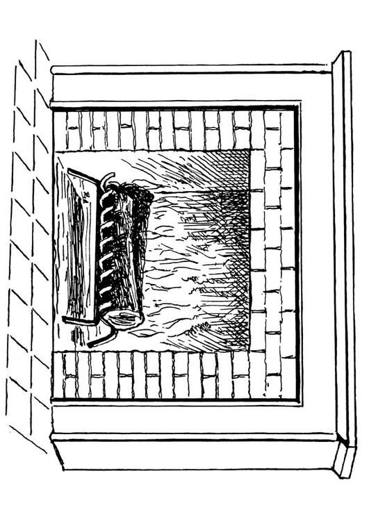 Fireplace coloring pages et art coloring pictures