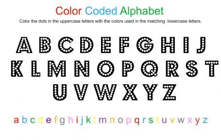 Alphabet coloring sheet