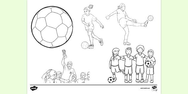 Free printable football louring page â teaching resource