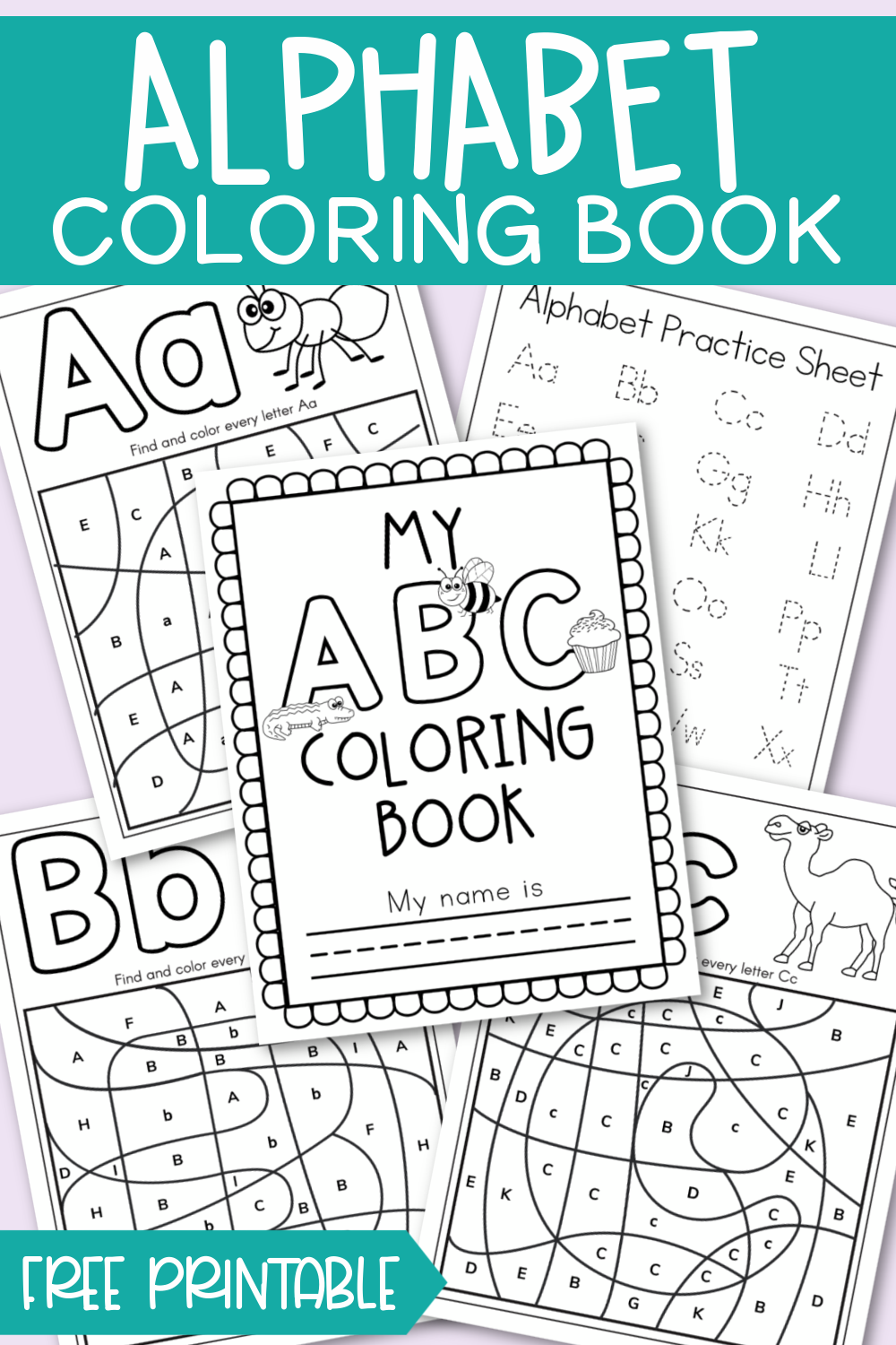 Free printable alphabet coloring book