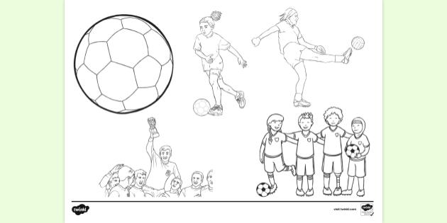 Free printable football louring page â teaching resource
