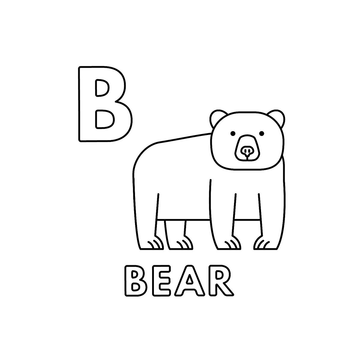 Alphabet coloring pages fun printable animal