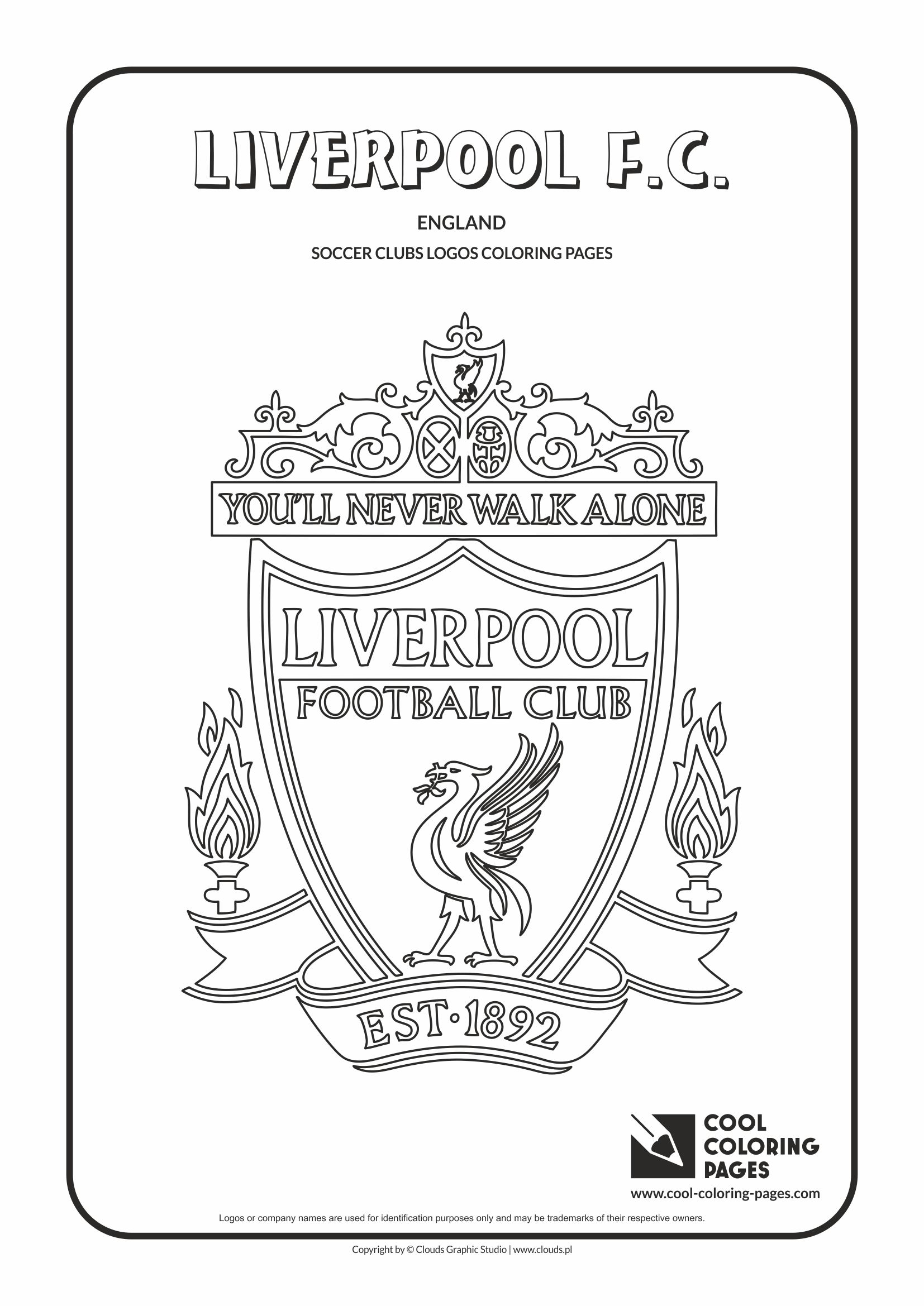 Cool coloring pages liverpool fc logo coloring page