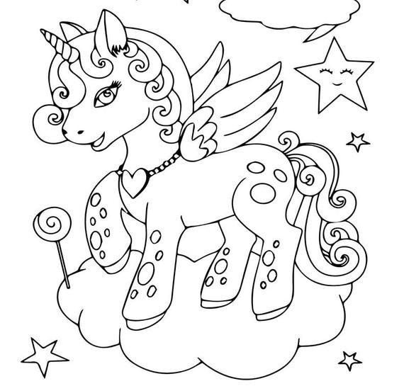 Pages printable unicorn coloring pages pdf