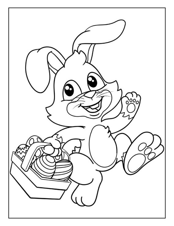 Easter coloring pages happy easter printable pdf coloring pages for kids easter gift ideas
