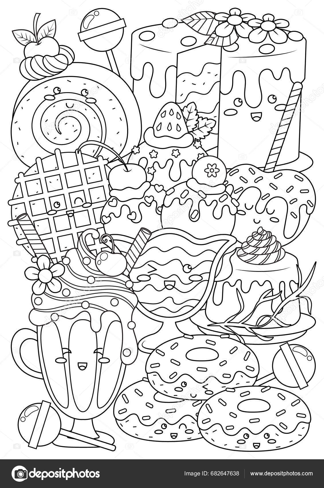Coloring page adults teenagers coloring therapy meditation relaxation mindful stress stock vector by nutkinsj