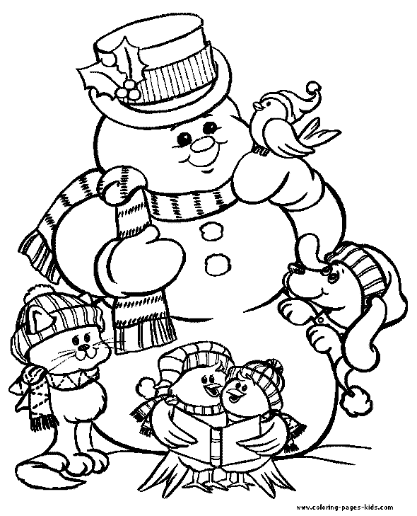 Frosty the snowman coloring page