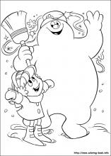 Frosty the snowman coloring pages on coloring