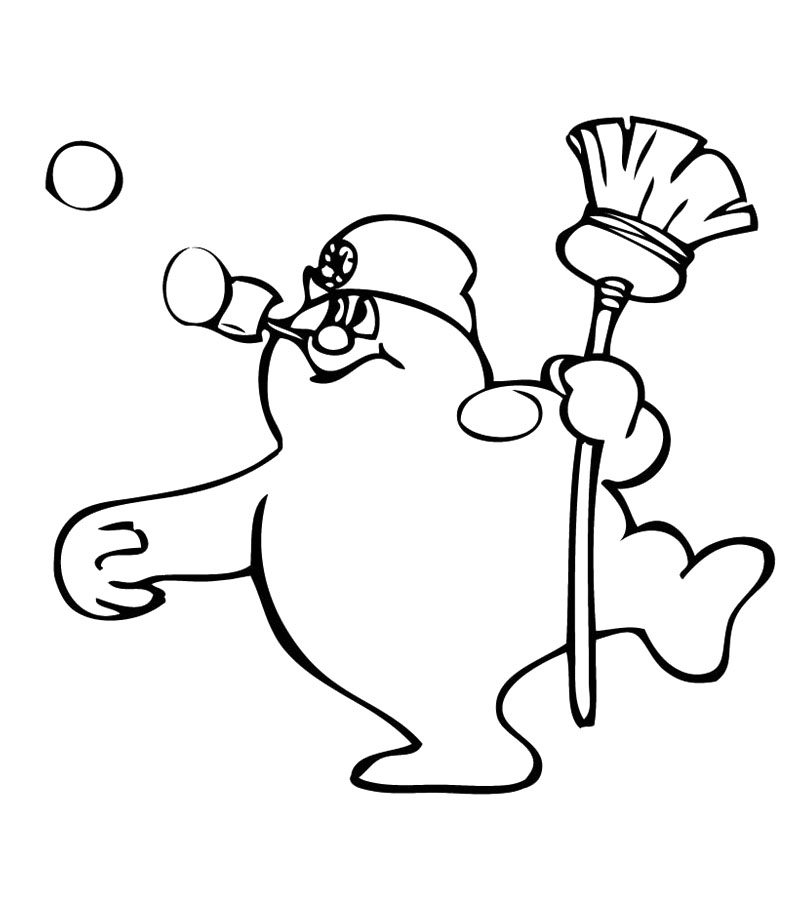 Free printable frosty the snowman coloring pages