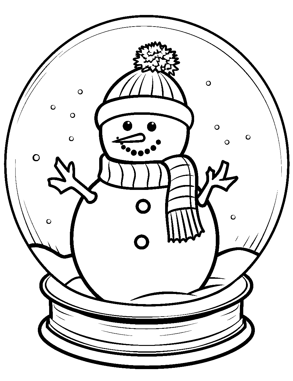 Snowman coloring pages free printable sheets