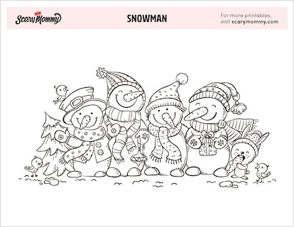 Brrrr adorable snowman coloring pages for frosty days