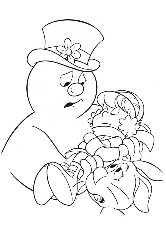 Printable coloring pages frosty the snowman