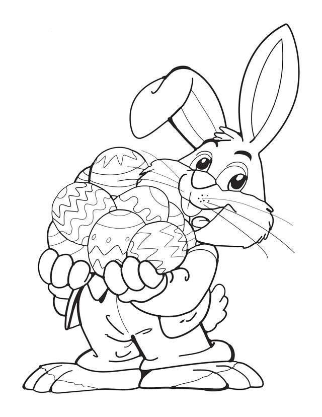 Free printable easter bunny coloring pages for kids