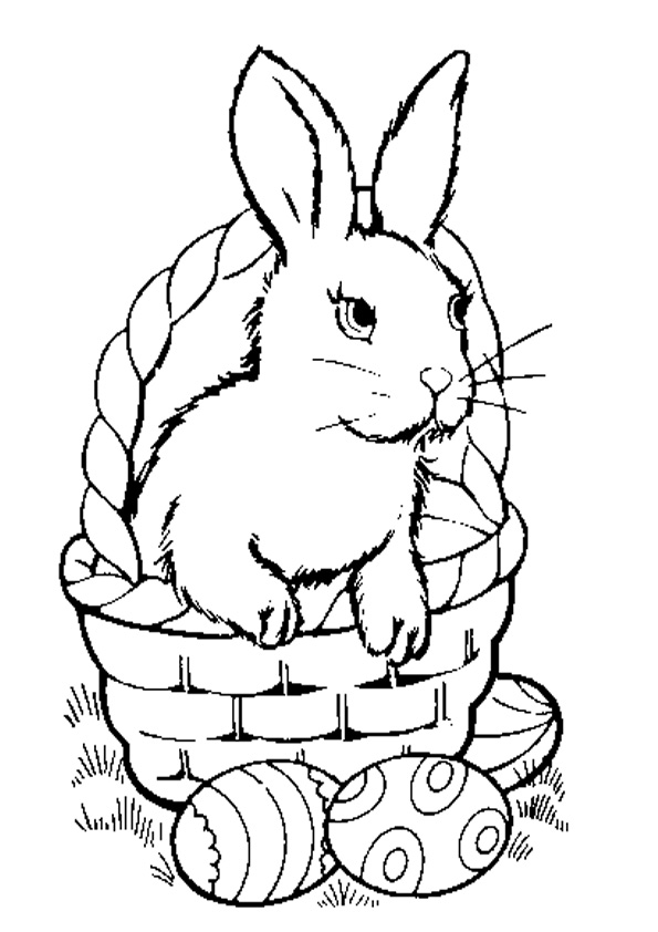 Coloring pages easter bunny coloring pages