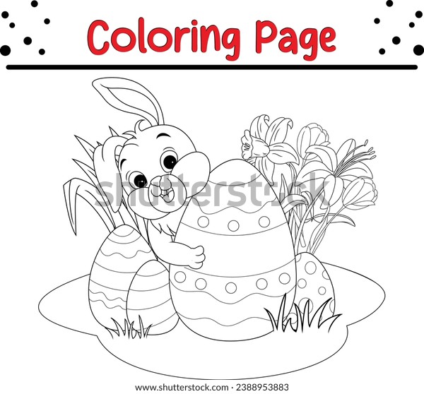 Bunny coloring page royalty