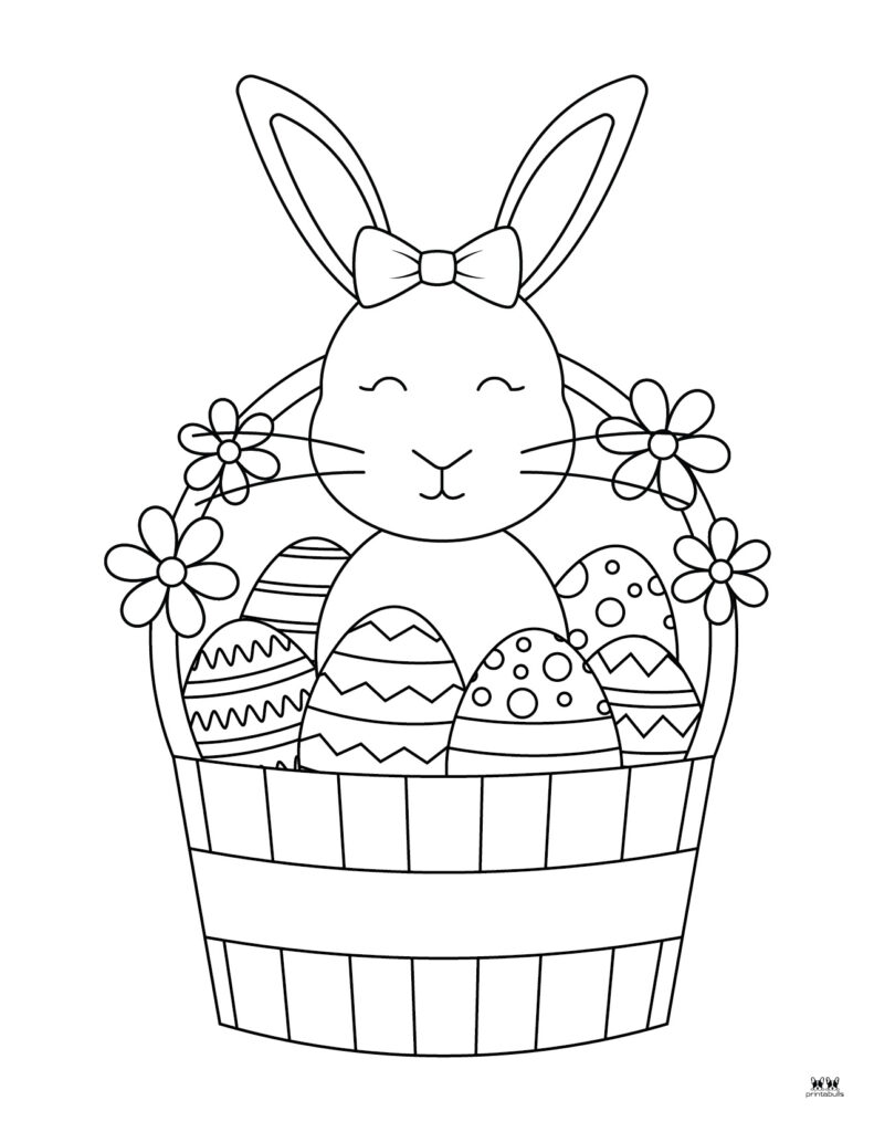 Easter bunny coloring pages