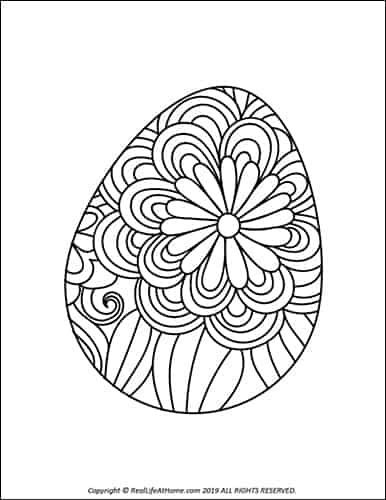 Easter egg coloring pages free printable easter egg coloring book