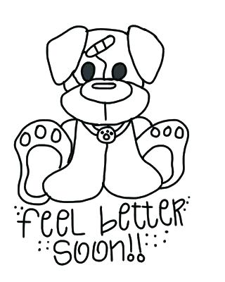 Coloring pages get well soon coloring pages