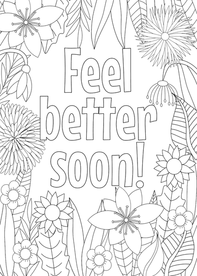 Free printable get well soon cards