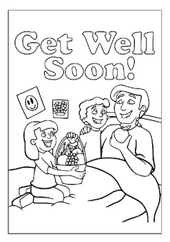 Printable get well soon coloring pages collection for kids express your love