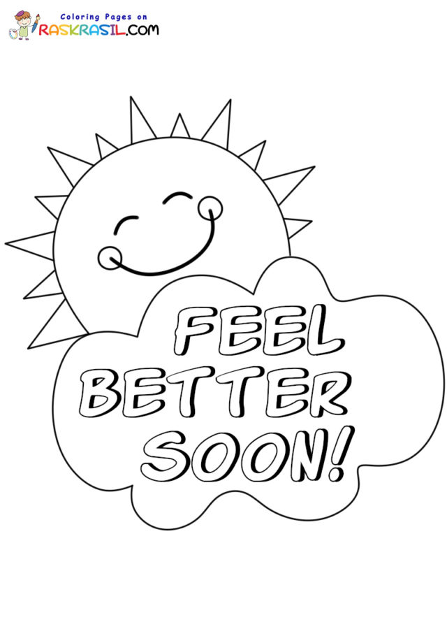 Get well soon coloring pages