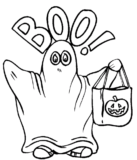 Ghosts coloring pages