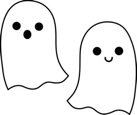 Cute ghost coloring pages halloween ghosts cute halloween cute ghost