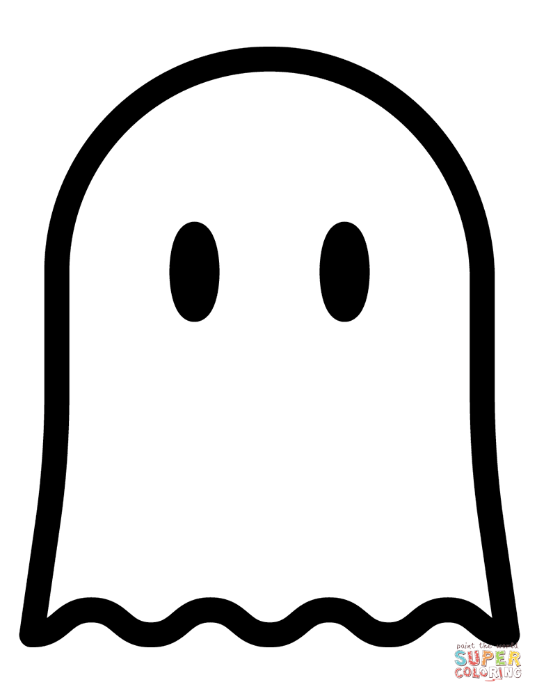 Halloween ghost coloring page free printable coloring pages