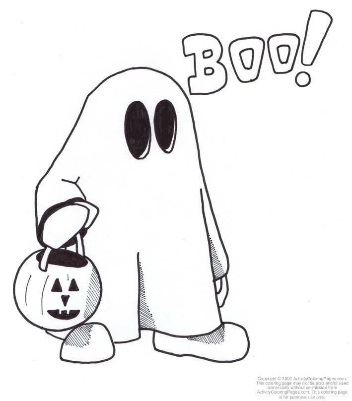 Ghost coloring pages printable for free download
